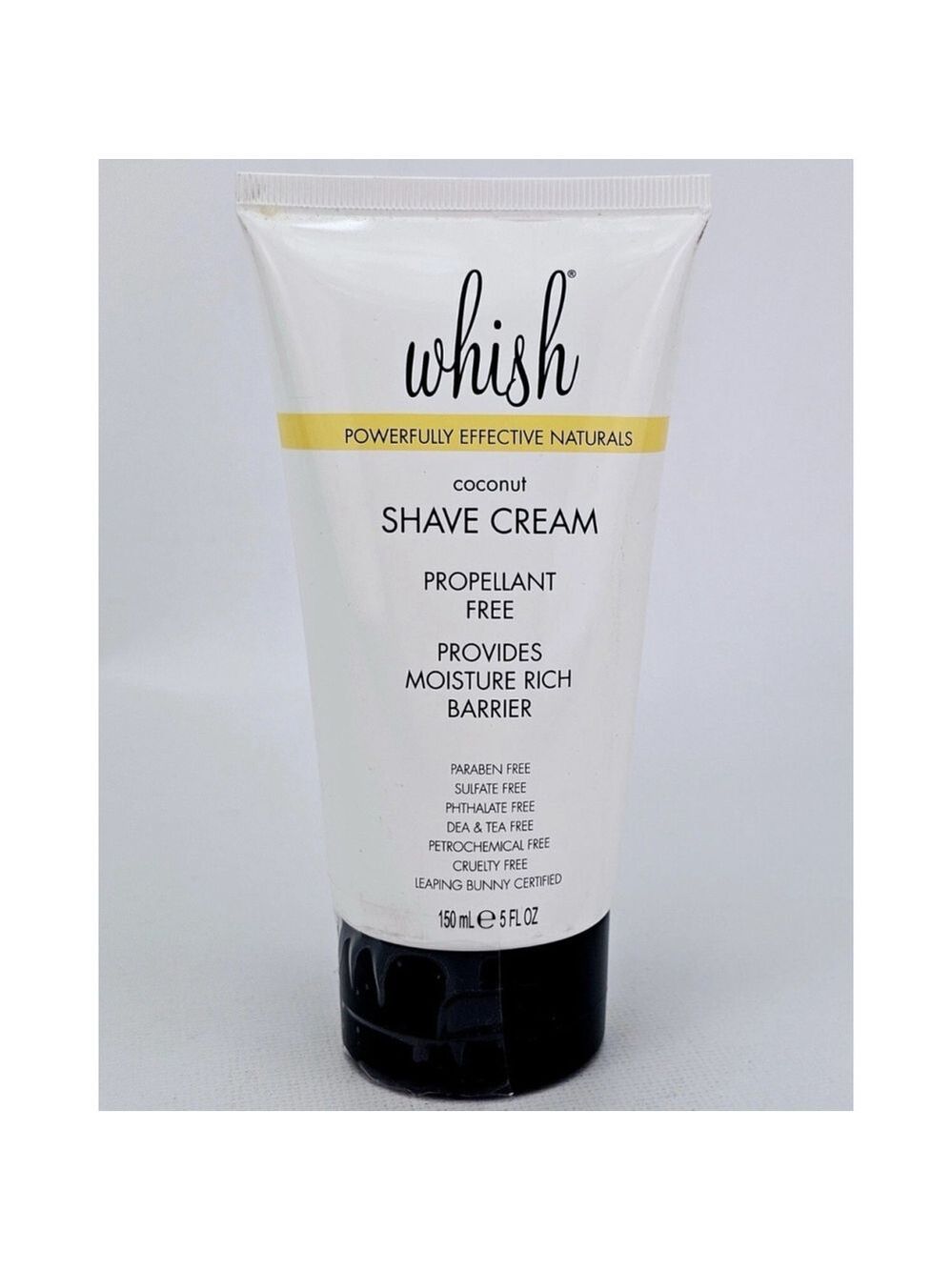 Whish Coconut Shave Cream 5 Fl Oz 150 mL NEW